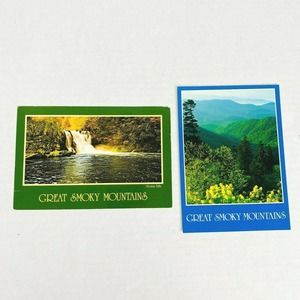 2 Vintage Great Smoky Mountains Postcard‎ Posted